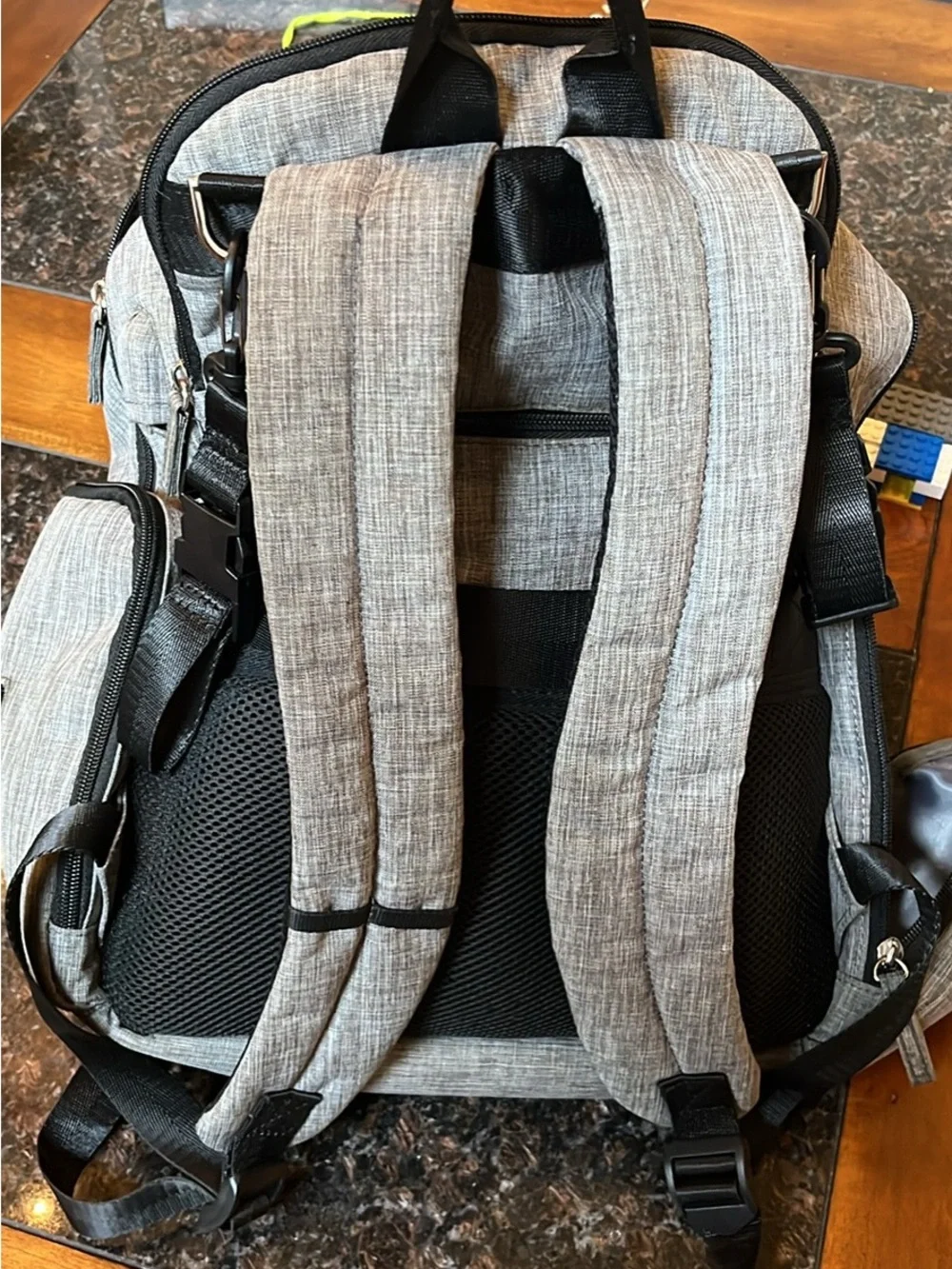Diaper Gray Backpack Bag - very high quality. Excellent condition.